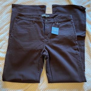 LL Bean Signature Brown Flare Denim Sz 12